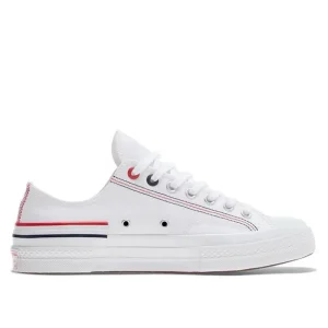 Converse 1970s lace up anti slip and wear-resistant lightweight low top canvas shoes for both men and women, white