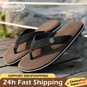 High Quality Men Beach Shoes Summer Casual Flat Slippers Male Indoor Bathroom Anti-Slip Flip Flops Man Flip-Flops Men Sandals