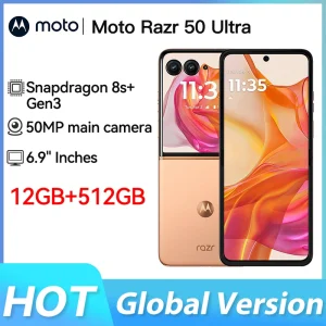 Global version Motorola Moto Razr 50 Ultra 5G Snapdragon 8s Gen 3 6.9“ POLED Folded Screen 165Hz 50MP Support Esim