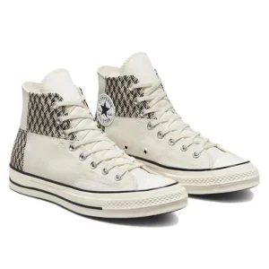 Converse Chuck Taylor Al1 star 1970s anti drip, wear-resistant, wrapped high top canvas shoes for both men and women in white