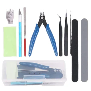 DIY Essential Modeler Basic Tools Craft Kit Set for Car Model Building and Repairing 9Pcs /set