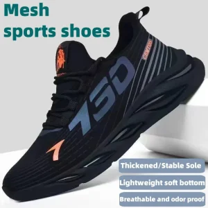 Summer men’s casual versatile shoes, fashionable sports shoes, breathable running shoes, outdoor walking training tennis shoes