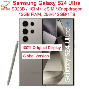 Samsung Galaxy S24 Ultra 5G S928B 6.8″ Dynamic LTPO AMOLED ROM 256/512GB/1TB RAM 12GB Sanpdragon NFC Original AI Cell Phone