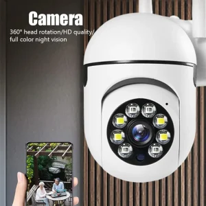 Wireless Camera 1080P HD Night Vision 2.4G hotspot 360° Rotate Anti-theft Monitor Security Surveillance Smart Camera for Phone