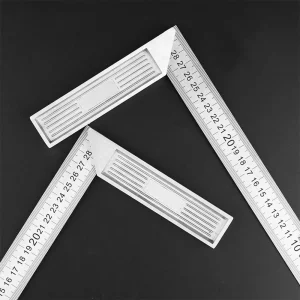 30/50cm 90 Degree Right Angle/Triangle Ruler Stainless Steel Woodworking Angle Square Ruler Multi-functional Measuring Tool