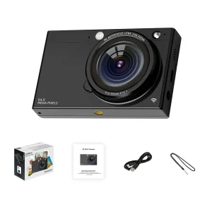 D7 4K Digital Camera 2.83 Inches IPS Display Screen HD Camera 28X Optical Zoom Portable Vlogging Camera for Beginner Photography