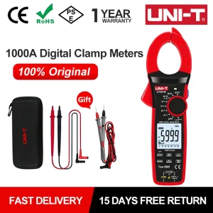 UNI-T 1000A True RMS Digital Clamp Meter 1000V AC DC Voltmeter Pliers Ammeter UT206B UT207B UT208B Inrush Current LPF ACV Test