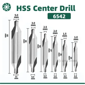 HSS Center Drill For Metal 6pcs Center Drill Bit Set Drill Hole Centering Dril Cutter Drill Bit Set M35 6542 CenterinFordrilling