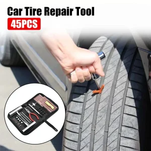 Tyre Repair Kit 45PCS Motorcycle Car Accessories Studding Tool Set Puncture Pug Set Car Tire Repair Tool Auto Bike Tire Repair