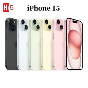 Apple iPhone 15 5G Face ID A16 NFC Dual eSIM 6.1″ 98% New 6GB RAM 128/256/512GB ROM 12MP&48MP Original Unlocked Phone