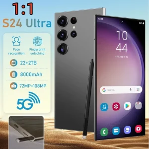 S24 Ultra Mobile Phones 7.3 HD Screen SmartPhone Original 22GB+2TB 4G 5G Dual Sim Celulares Android Unlocked 8000mAh S23 Ultra