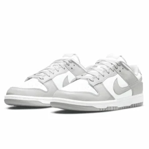 Nike Dunk Retro “Grey Fog” Men Women Running Shoes Ox Leather Retro Anti-slip Wear-resistant Lightweight Leisure Low Top Gray