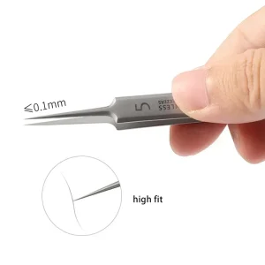 German Ultra-Fine No. 5 Cell Pimples Blackhead Clip Tweezers Beauty Face Health Salon Special Blackhead Remover Acne Needle Tool