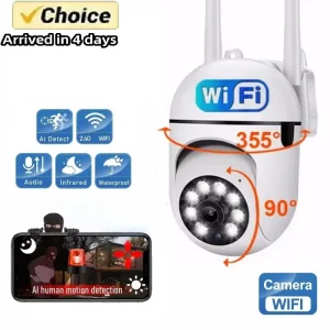 Wall-WiFi Camera Night Vision 2.4G hotspot 360° Rotate Anti-theft Monitor Security Surveillance Smart Camera for Phone