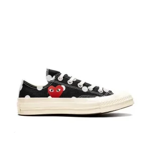 Converse 1970s Polka Dot CTAS round toe lace up anti slip and wear-resistant low top canvas shoes for both men and women