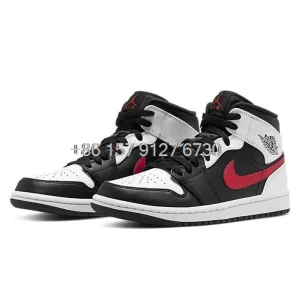 Nike-Air Jordan Retro 1 One AJ1 Mid Black Chile Red White Blue Women Men Jogging Outdoor Sports Sneakers Basketball Shoes OA