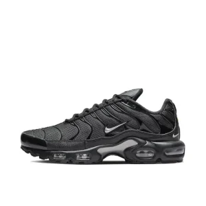 Nike Air Max Plus TN Men’s Women’s Running Shoes Comfortable,Breathable, Anti Slip,Durable Air Cushion Cushion Black/Silver Gray