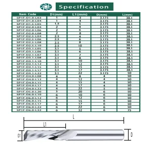 Spiral End Mill 3.175/4/5/6/8mm Shank Single Flute Milling cutters 3D CNC Router Bit Engraving Cut for Acrylic Wood Aluminum