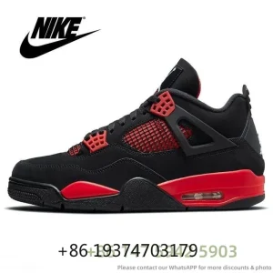 Nike-Jordan Air Retro 4 4S Red Thunder Infrared Midnight Navy Women Men Classics Sports Sneakers Trainers Basketball Shoes OA