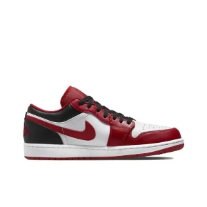 Original Air Jordan 1 low “Red Anti-Slip Low Top Retro Basketball Shoes Men’s Sneakers Red and White and Black 553558-610