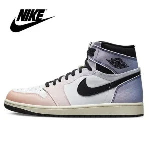 Nike-Air Jordan Retro 1 One AJ1 High Skyline Washed Pink Grey Men Women Trainers Jogging Sports Sneakers Basketball Shoes OA