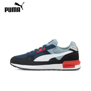 Original Puma Graviton pro Men’s Running Shoes Classic Non-Slip Lightweight Low-Top Shock Absorption Blue Sneakers 380736-03