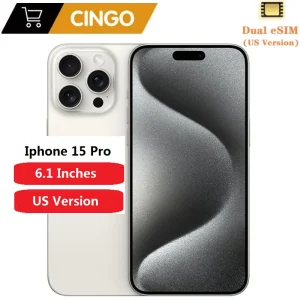 98% New Iphone 15Pro 5G Phone128/256GB 6.1-inch super Retina XDR Display A17 Pro Processor Dual ESIM 4800 Megapixel Main Camera