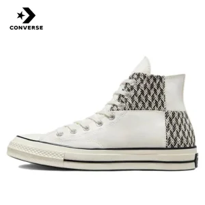 Converse Chuck Taylor Al1 star 1970s anti drip, wear-resistant, wrapped high top canvas shoes for both men and women in white