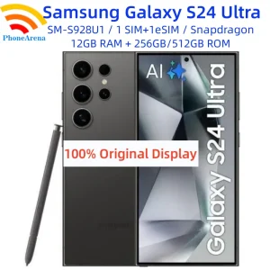 Original Samsung Galaxy S24 Ultra 5G S928U1 6.8″ 12GB RAM 256/512GB ROM Snapdragon NFC S Pen Octa Core Unlocked AI Moble Phone