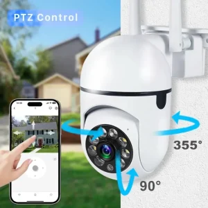 CCTV Wifi Camera Wireless Security Surveillance Cameras Outdoor 4X Digital Zoom Night Color AI Smart Tracking Two Way Audio IP66