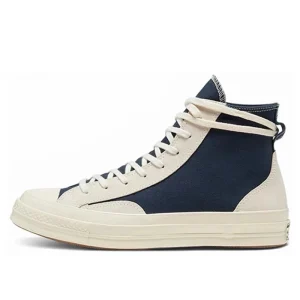 Converse 1970s Chuck hi Obsidian Splicing Anti slip, Wear resistant, Breathable, Lightweight Canvas Shoes for Men and Women