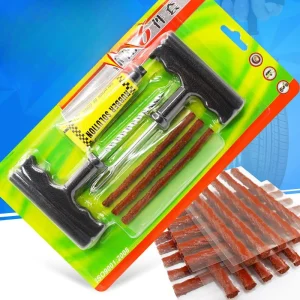 Kit with Rubber Strips Tubeless Tyre Puncture Studding Plug Set Motorcycle Truck Vacuum Tire Repair Tool Car Tire Repair Tools