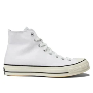 Converse 1970s simple daily anti slip and wear-resistant high top canvas shoes for both men and women in white