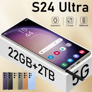 S24 Ultra Mobile Phones 7.3 HD Screen SmartPhone Original 22GB+2TB 4G 5G Dual Sim Celulares Android Unlocked 8000mAh Cell Phone