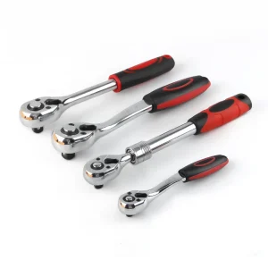 72teeth 1/4″ 3/8″ 1/2″ adjustable extension ratchet handle wrench long rotating telescopic socket ratchet wrench spanner