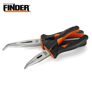 6/8″ Bent Nose Pliers Clamp Tools Wire Stripper Nippers Multifunctional Bent Cutting Plier Wire Cutter Long Nose Plier Hand Tool