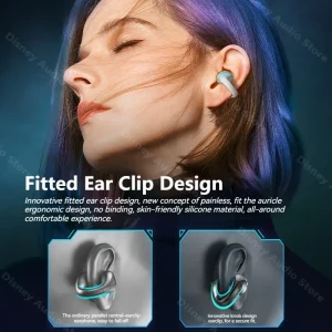 Monster Earclip Design TWS Wireless Earbuds HD Calls Bluetooth 5.4 Earphones Noise Canceling Headphone with Mic Sports Headset