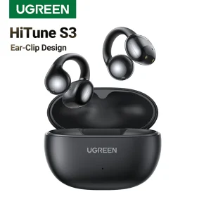 UGREEN Choice HiTune S3 Open Ear Clip Wireless Earbuds Bluetooth Sports Earphones Headphones in Mic with Earhooks & Ear Hook