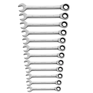 Ratchet Combination Metric Wrench Set Fine Tooth Gear Ring Torque and Socket Wrench Set Nut Tools for Repair