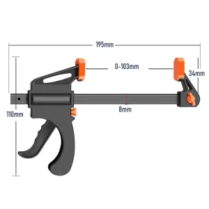 4Inch Mechanical Workshop Table F Clamp Fixed Kit Quick Ratchet Release Speed Squeeze Hard Wood Working Tool DIY Hand Tools