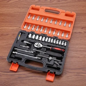 Socket Wrench Set Car Repair Hand Tool Kit Ratchet Repair Kit Auto Repair Hand Tool Set for Woodworking Supplies