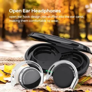 Wireless Bluetooth Earphones TWS Open Ear Headphones Not in Ear Sport Bluetooth Headsets Clip on LED Light Earphones Wireless