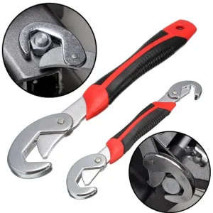 Universal Key Pipe Wrench 8-22 / 22-32mm Open End Spanner Set High-carbon Steel 45#steel Grip Tool Plumber Multi Hand Tool