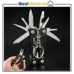 Portable Pocket Multitool 420 Stainless Steel Multitool Pliers Knife Screwdriver for Outdoor Survival Camping Hunting and Hiking