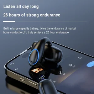 X33 Bluetooth Headset 5.3 Single Earbuds Clip On HIFI Stereo Sound Gaming Earphone Waterproof Sport Touch Wireless Headphones