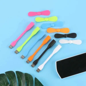 New Creative USB Fan Flexible Portable Mini Fan and USB LED Light Lamp Xiaomi Book For Power Bank Notebook Computer USB Gadgets