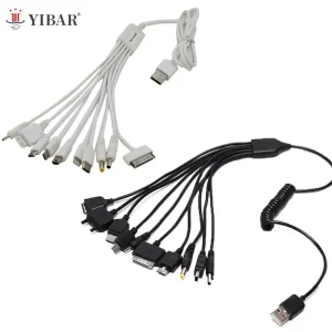 10 in 1 Pin Cable Charger USB Adapter Data Wire For PSP Computer Cables Multifunction USB Data Transfer Cable Universal Multi