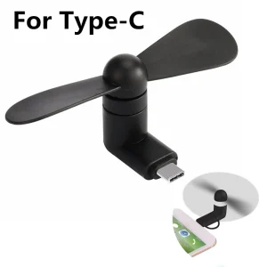 New Mini Portable Micro USB Fan 5v 1w Mobile Phone USB Gadget Fans Tester For Type-C Type C USB-C Mobile Phone Fan