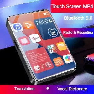 Newest Touch MP3 MP4 Music Player With Speaker 2.4″ IPS Touch Screen 8GB Built-in Memory TF Card HiFi Lossless Audio E-book