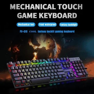 Wired Office Gaming Keyboard Mouse Set USB RGB Backlight Luminous Mechanical Feel Keyboard For Laptop Computer PC Accessories